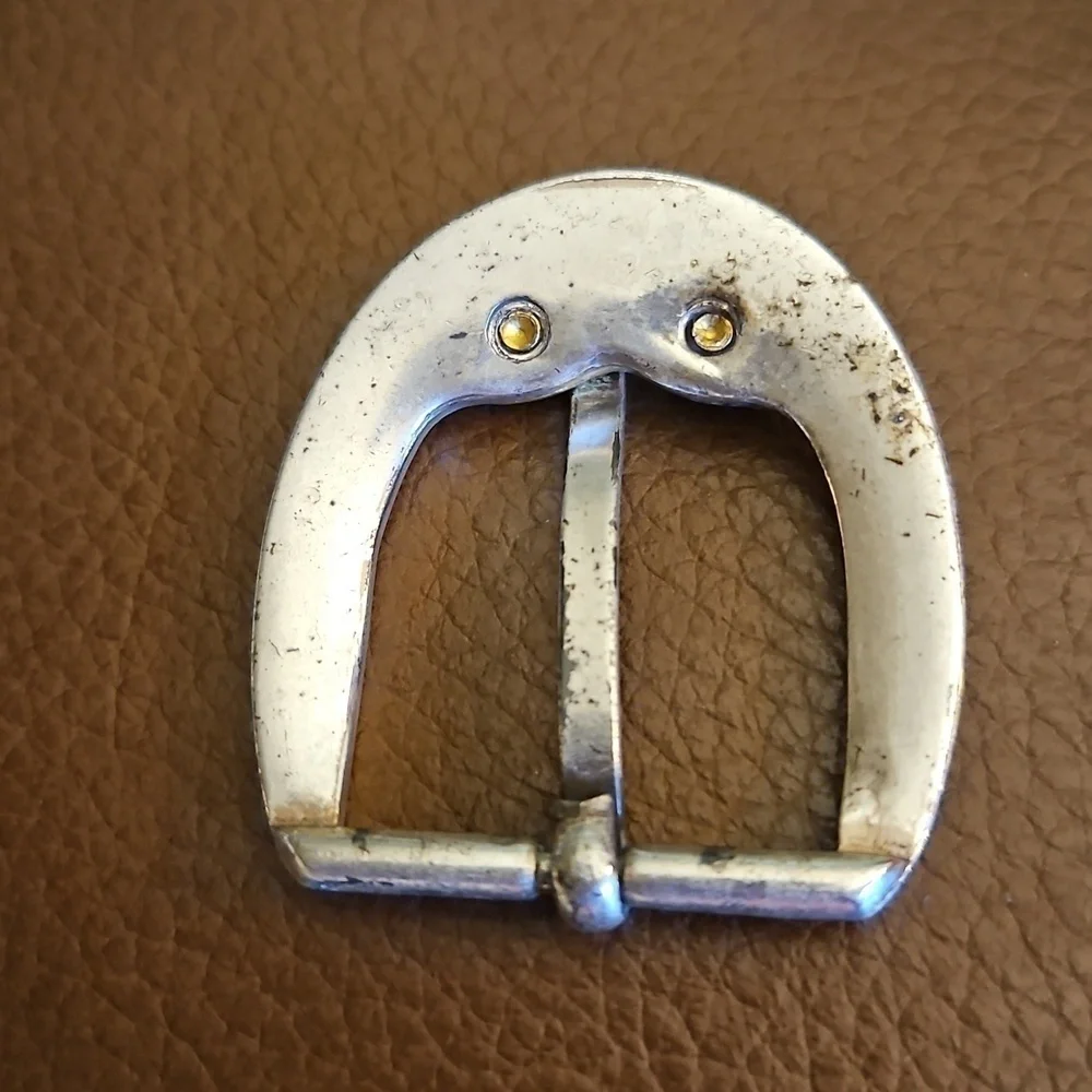 Vintage 1990s Two-tone Scroll Belt Buckle